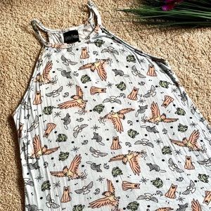 Harry Potter Tank With Asymmetrical Hem Size Small